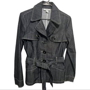 Dress barn  denim jacket with belt